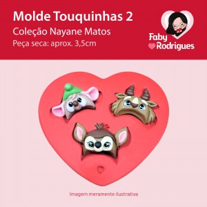 Molde de silicone Touquinhas 2 - Nayane Matos