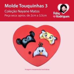 Molde de silicone Touquinhas 3 - Nayane Matos
