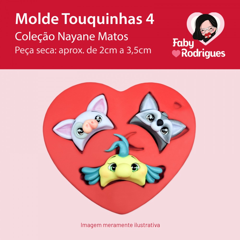 Molde de silicone Touquinhas 4 - Nayane Matos