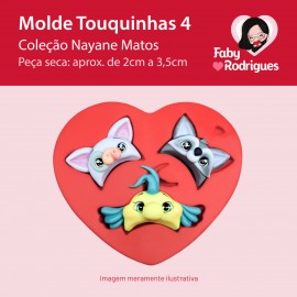 Molde de silicone Touquinhas 4 - Nayane Matos