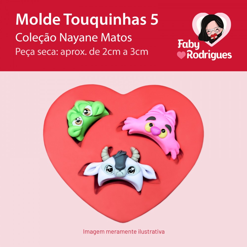Molde de silicone Touquinhas 5 - Nayane Matos