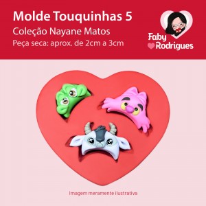 Molde de silicone Touquinhas 5 - Nayane Matos