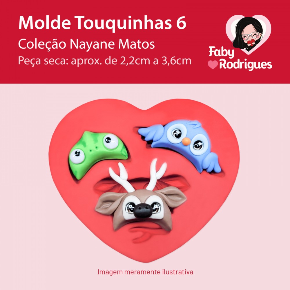 Molde de silicone Touquinhas 6 - Nayane Matos