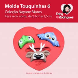 Molde de silicone Touquinhas 6 - Nayane Matos