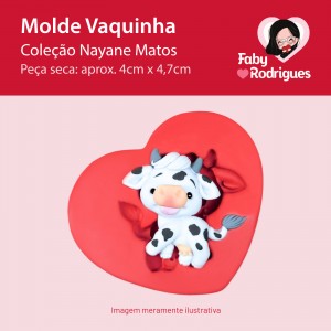 Molde de silicone Vaquinha - Nayane Matos