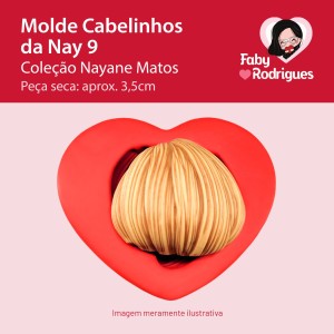 Molde de silicone Cabelinhos da Nay 9 - Nayane Matos