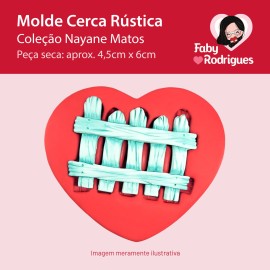 Molde de silicone Cerca Rustica - Nayane Matos