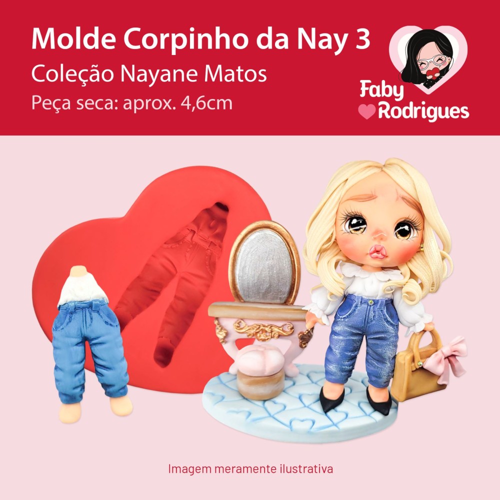Molde de silicone Corpinho da Nay 3 - Nayane Matos