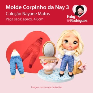 Molde de silicone Corpinho da Nay 3 - Nayane Matos