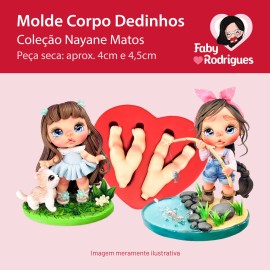 Molde de silicone Corpo Dedinhos - Nayane Matos