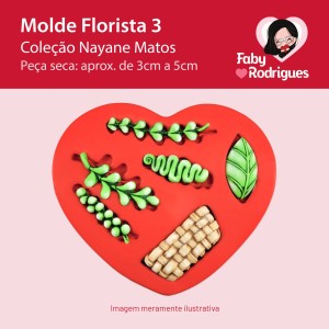 Molde de silicone Florista 3 - Nayane Matos