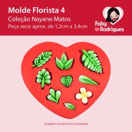 Molde de silicone Florista 4 - Nayane Matos