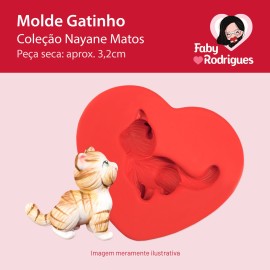 Molde de silicone Gatinho - Nayane Matos