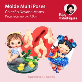 Molde de silicone Multi Poses - Nayane Matos