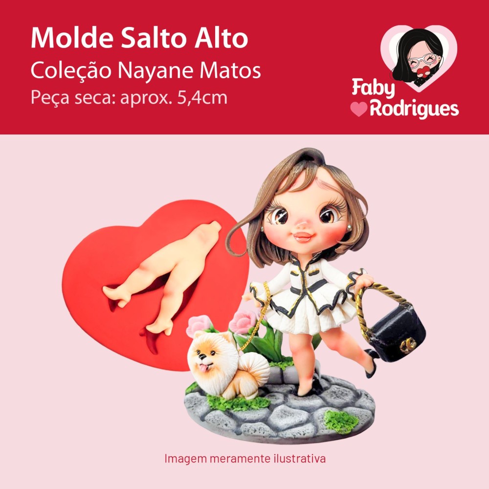 Molde de silicone Salto Alto - Nayane Matos