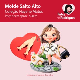 Molde de silicone Salto Alto - Nayane Matos