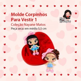 Molde de Silicone Corpinhos Para Vestir 1 - Nayane Matos