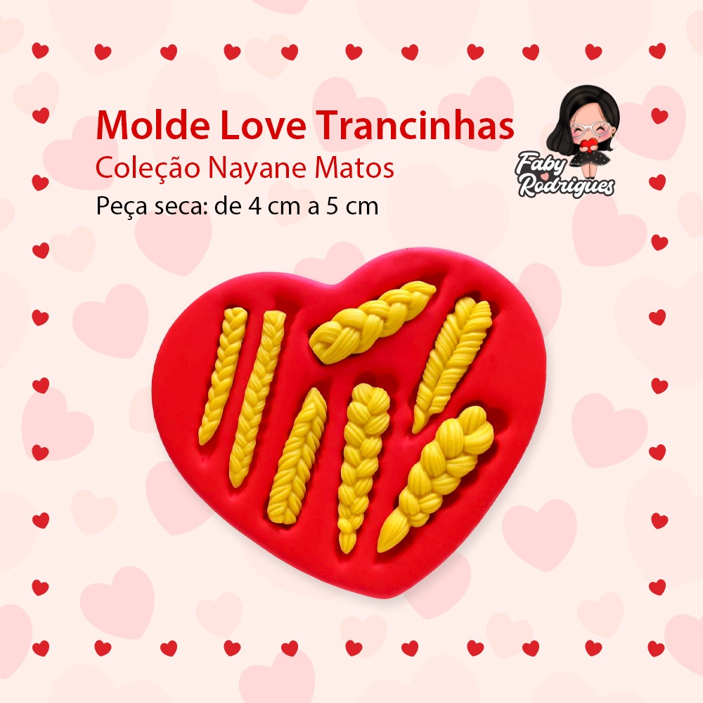 Molde Love Trancinhas