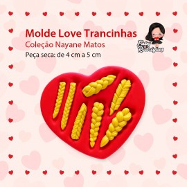 Molde Love Trancinhas