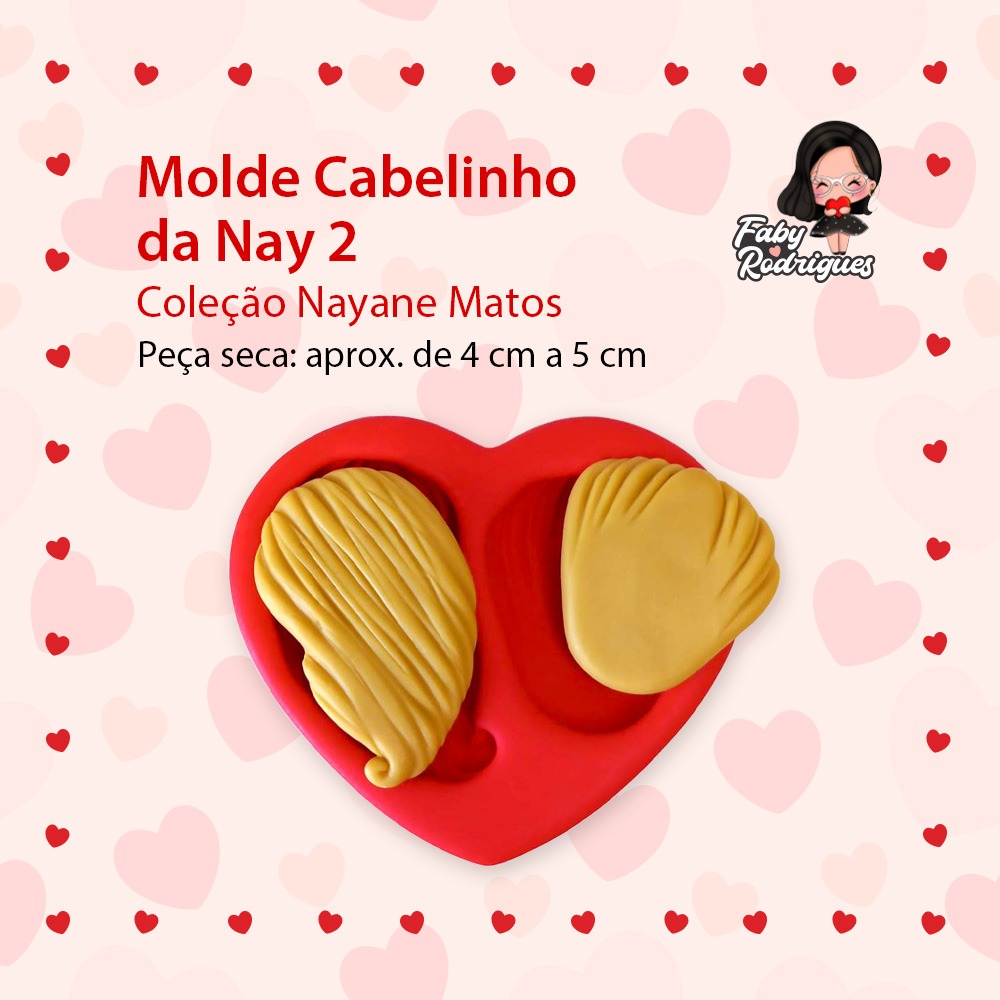 Molde de Silicone Cabelinho Da Nay 2 - Nayane Matos