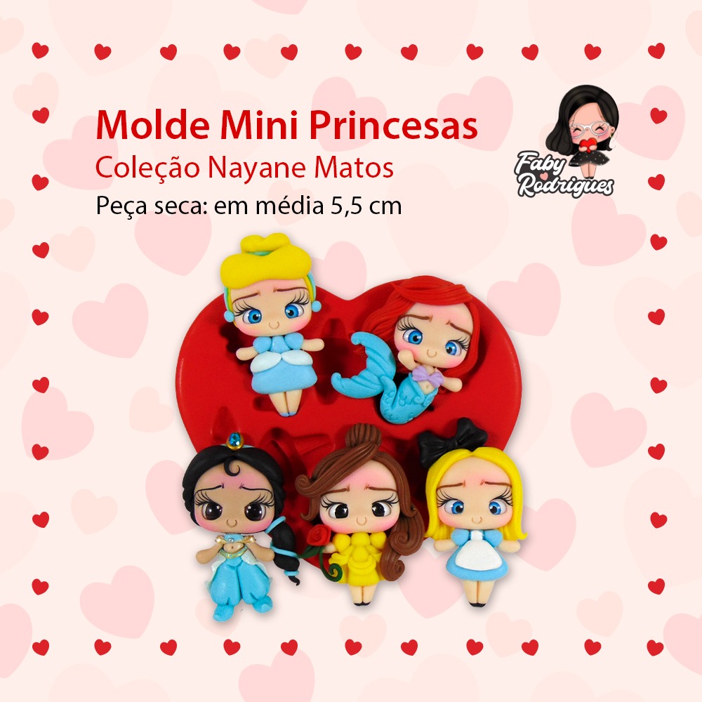 Molde Mini Princesas