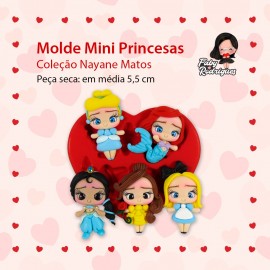 Molde Mini Princesas