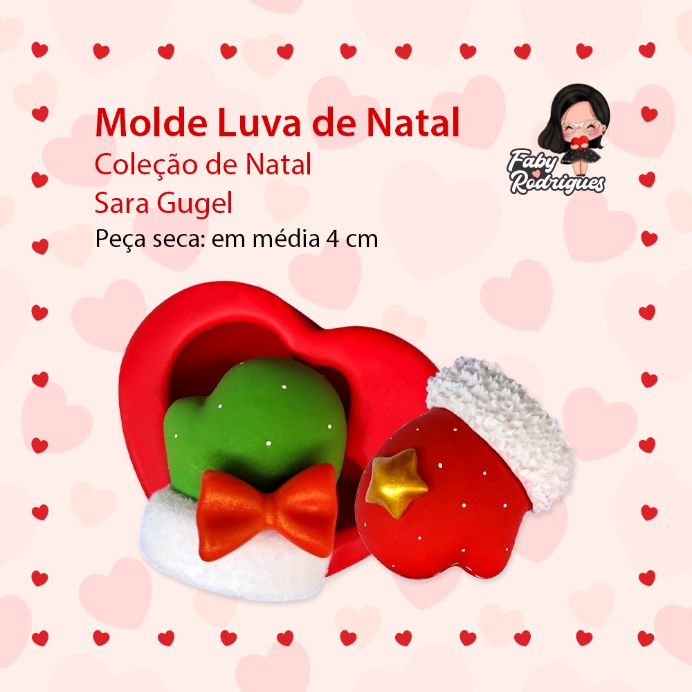 Molde Luva De Natal