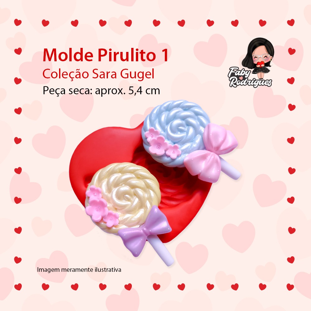 Molde De Silicone Pirulito 1 - Sarajoara