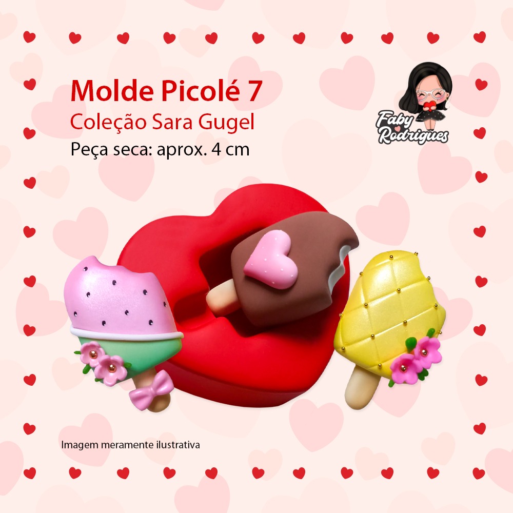 Molde De Silicone Picolé 7 - Sarajoara