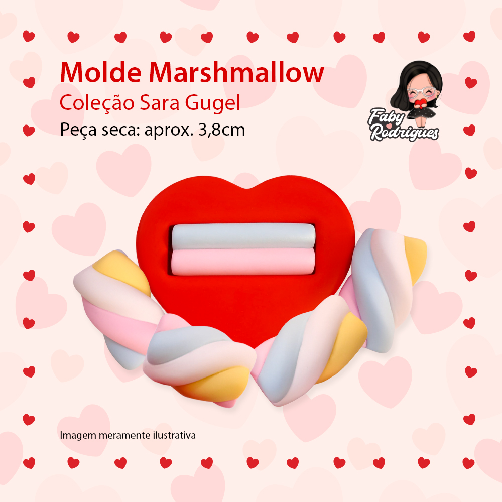 Molde de silicone Marshmallow - Sarajoara