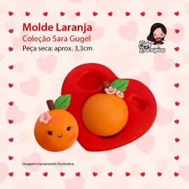 Molde de silicone Laranja - Sarajoara