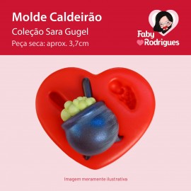 Molde De Silicone Caldeirão - Sarajoara