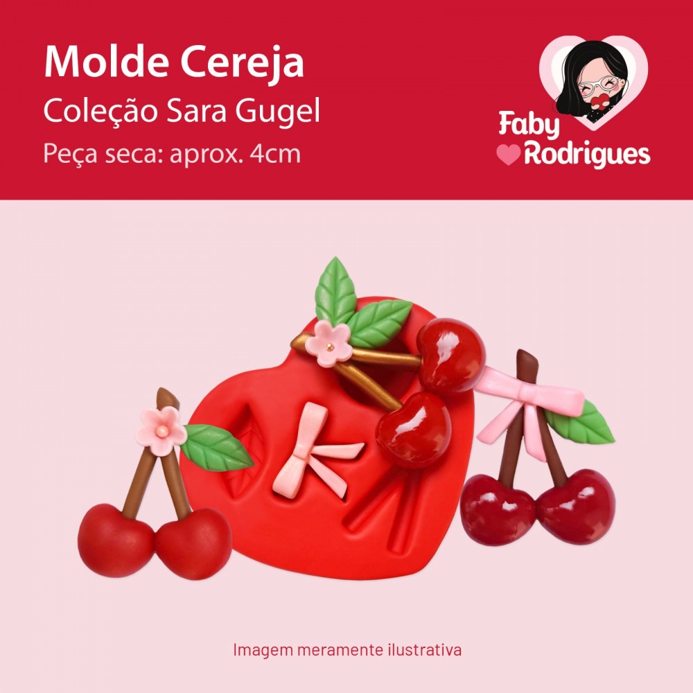 Molde De Silicone Cereja - Sarajoara