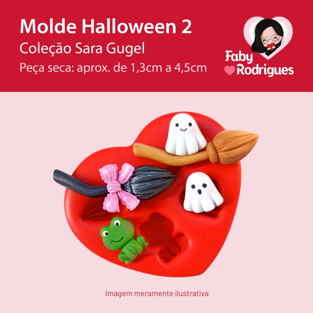 Molde De Silicone Halloween 2 - Sarajoara