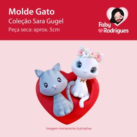 Molde De Silicone Gato - Sarajoara