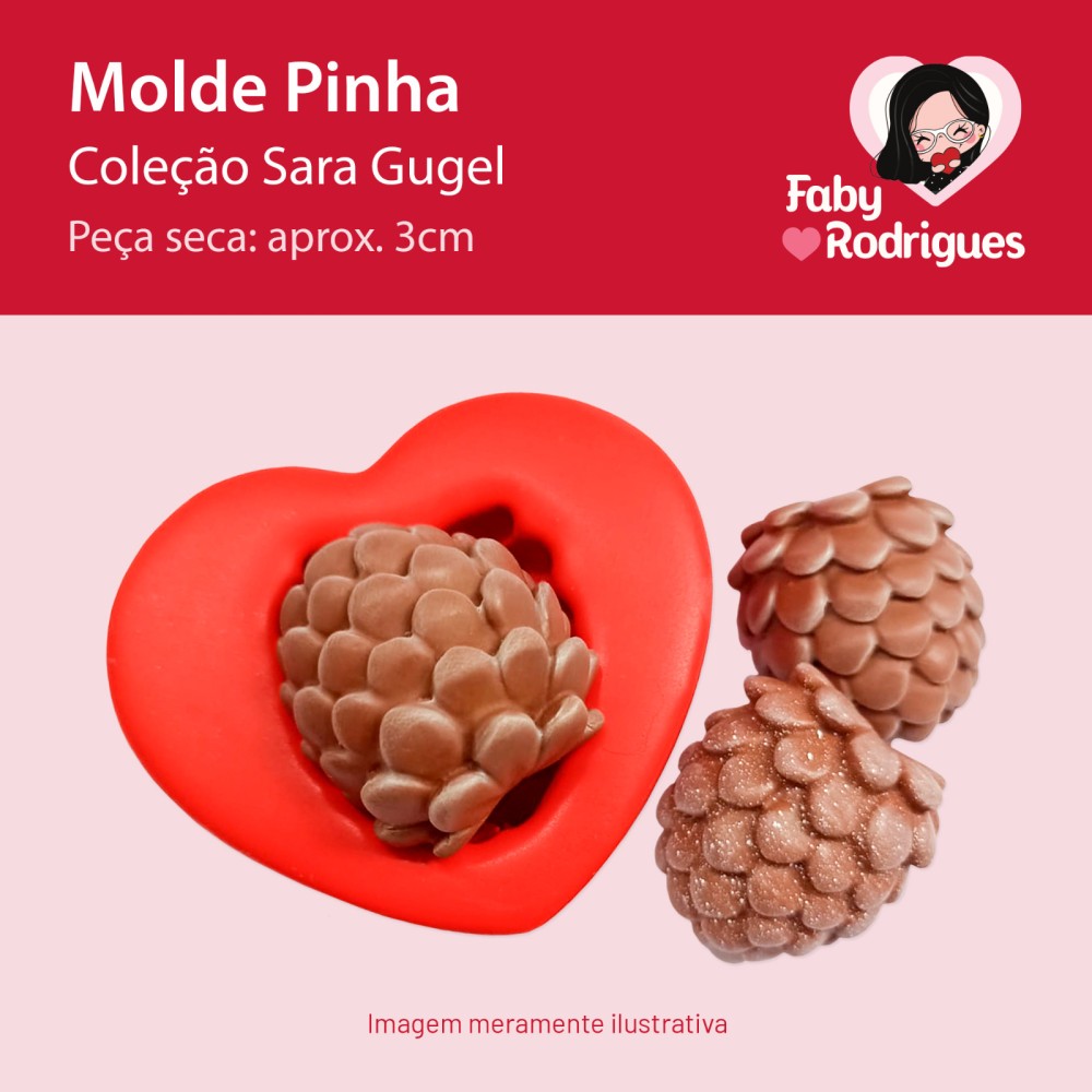 Molde De Silicone Pinha - Sarajoara