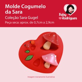 Molde De Silicone Cogumelo da Sara - Sarajoara