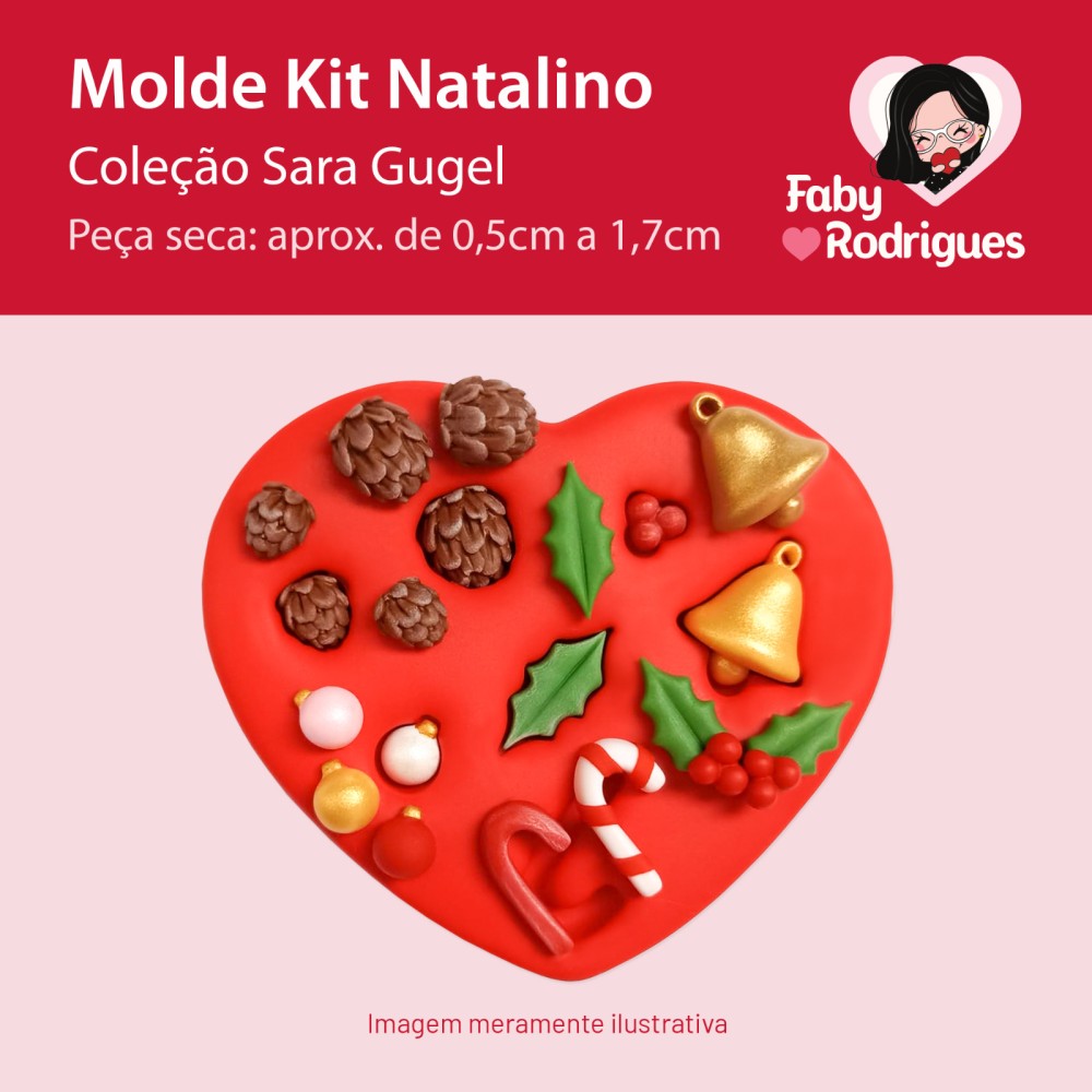 Molde De Silicone Kit Natalino - Sarajoara