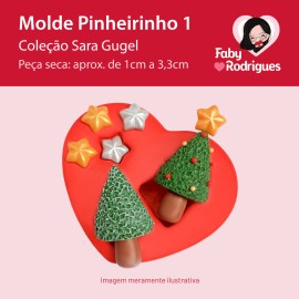 Molde De Silicone Pinheirinho 1 - Sarajoara