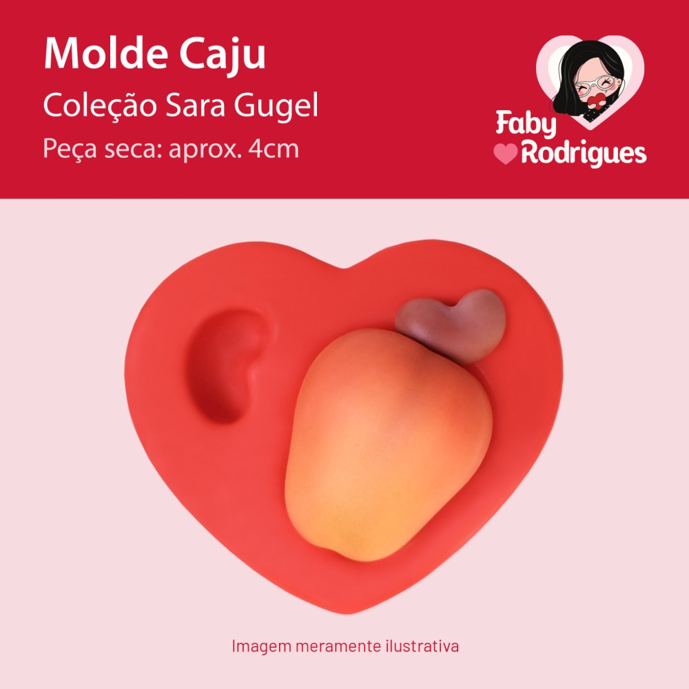 Molde De Silicone Caju - Sarajoara