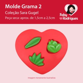 Molde De Silicone Grama 2 - Sarajoara