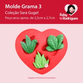 Molde De Silicone Grama 3 - Sarajoara