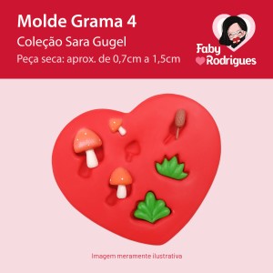 Molde De Silicone Grama 4 - Sarajoara