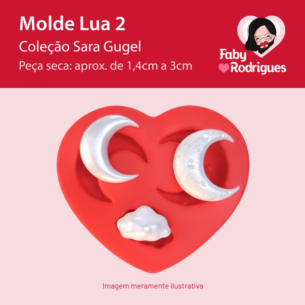 Molde De Silicone Lua 2 - Sarajoara