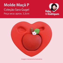 Molde De Silicone Maçã P - Sarajoara