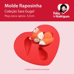 Molde De Silicone Raposinha - Sarajoara