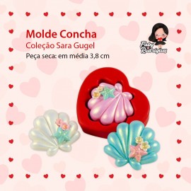 Molde de Silicone Concha - Sarajoara