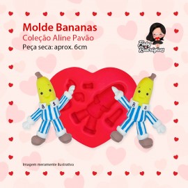 Molde De Silicone Bananas - ALINE PAVÃO