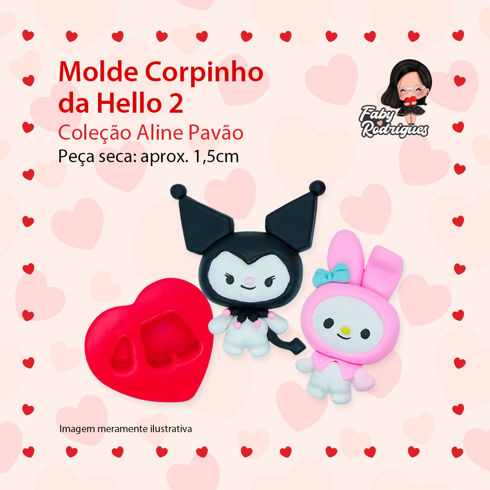 Molde De Silicone Corpinho da Hello 2 - ALINE PAVÃO