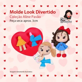 Molde De Silicone Look Divertido - ALINE PAVÃO